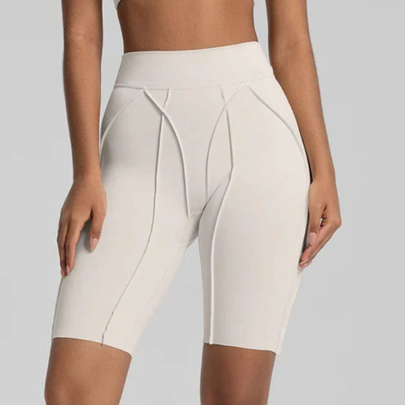 Women's High Waist Leggings With Straps Design