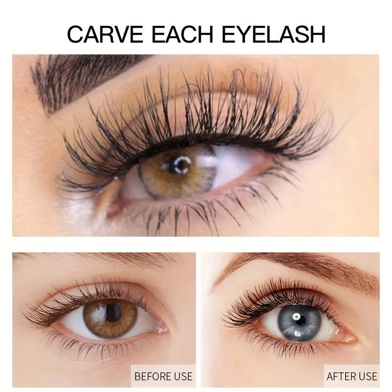 4D Lash Mascara Black Eye Lashes Waterproof & Smudge-Proof