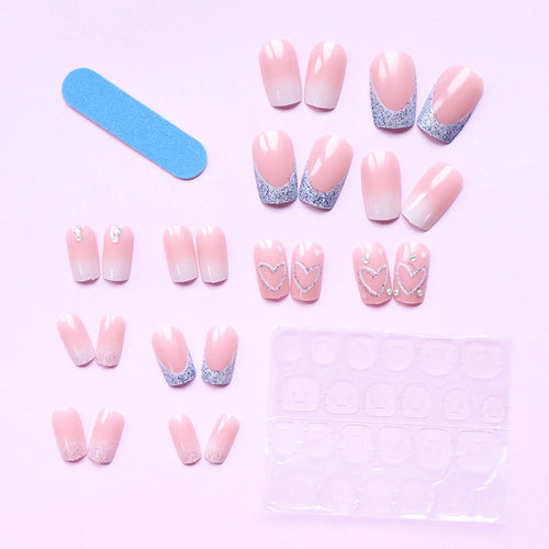 Different Design Medium Square Press On Nails