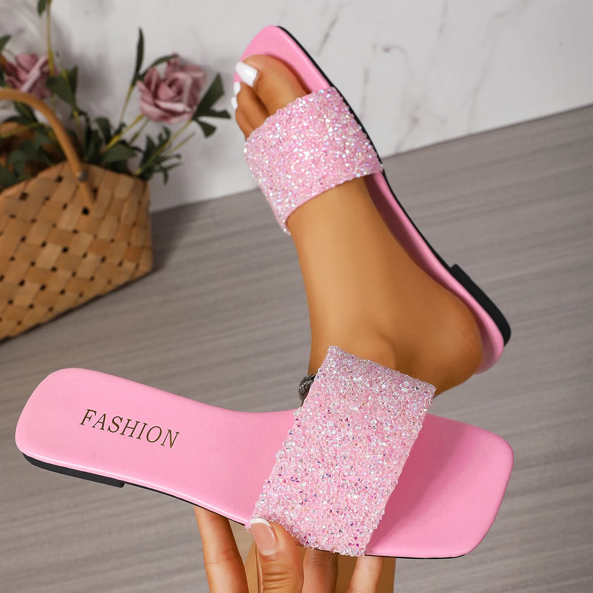 Women's Thick Sole Slides Women
