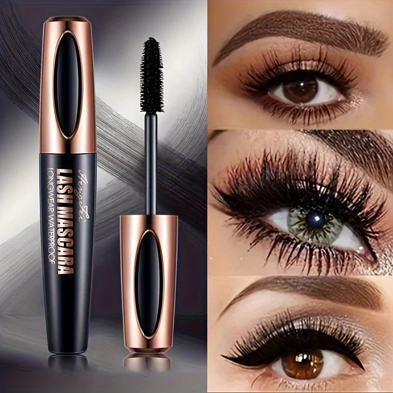 4D Lash Mascara Black Eye Lashes Waterproof & Smudge-Proof