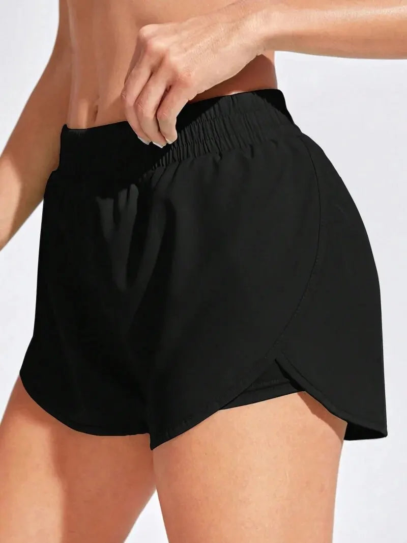 Women Fitness Elastic Shorts