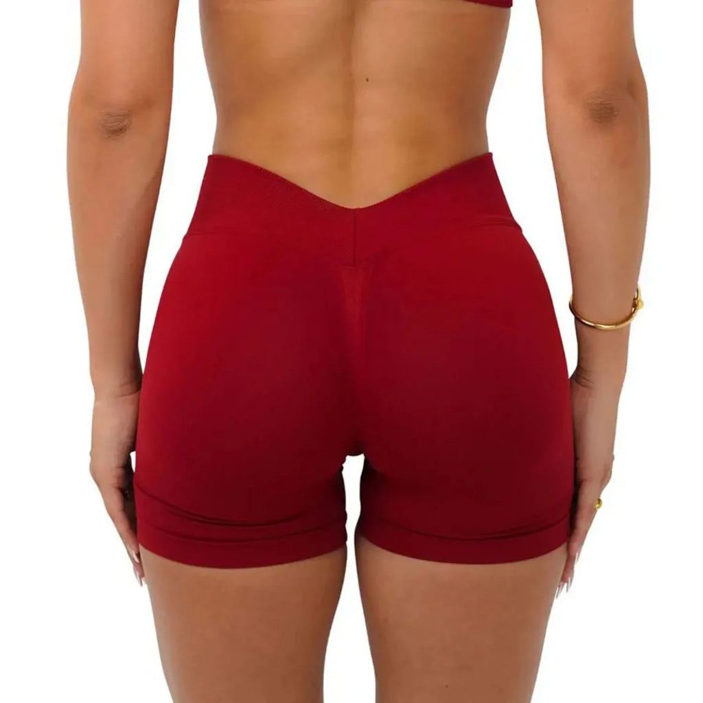 Woman V High Waist Sport Shorts