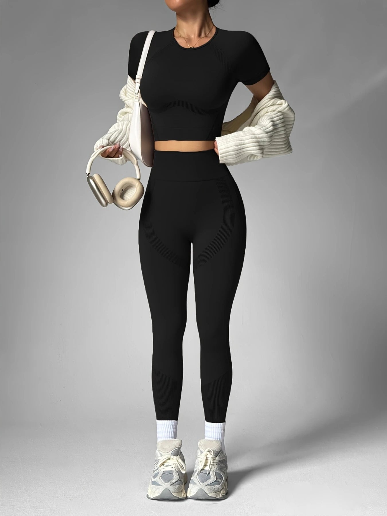 Women's 2Pcs High Waist Activewear Set