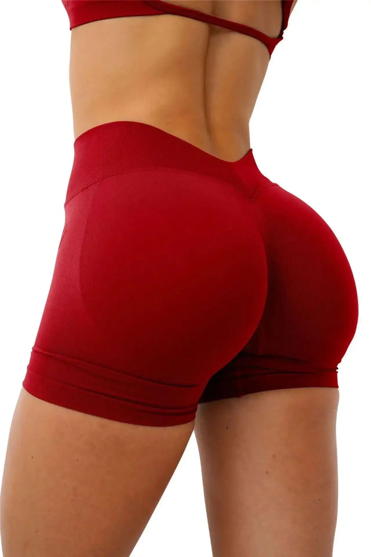 Woman V High Waist Sport Shorts