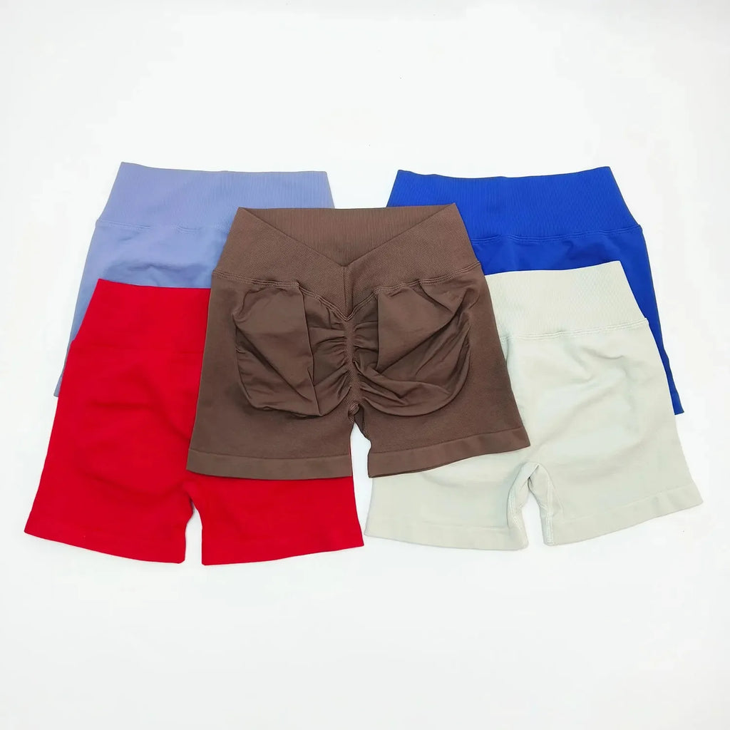 Woman V High Waist Sport Shorts