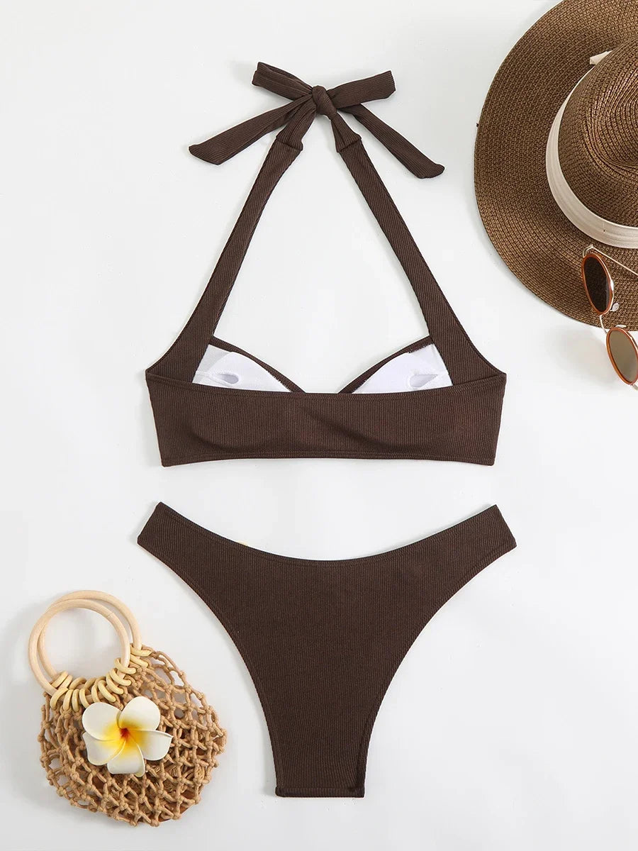 Women's Ring Joined Bikini Two-piece