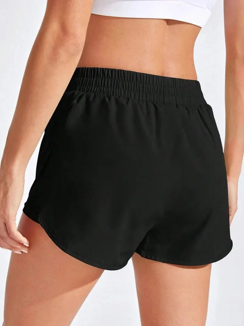 Women Fitness Elastic Shorts